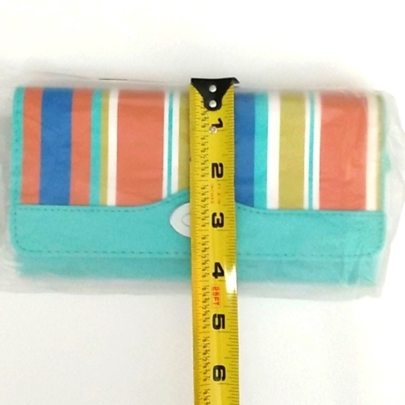 KENNETH COLE REACTION TEAL MULTI COMPARTMENT WALLET NWT - Picture 11 of 11